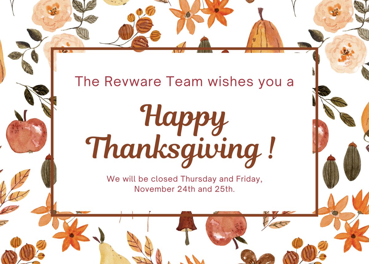 RevwareInc's tweet image. #Thanksgiving2022 #grateful