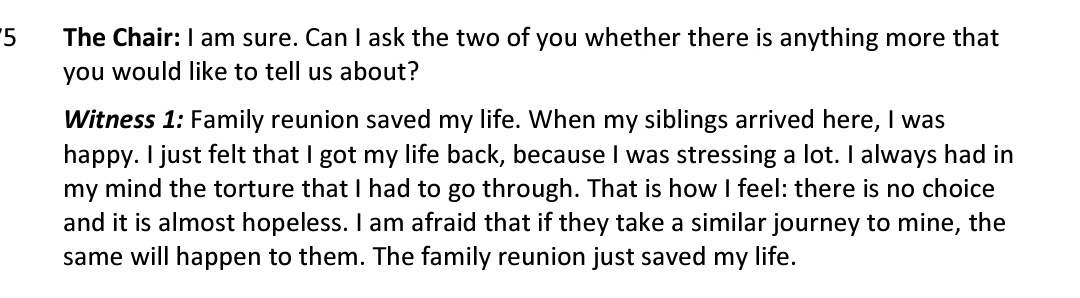 Found this to cut through all the crap and bureaucracy that denies refugees the right to reunite without a complex legal process: