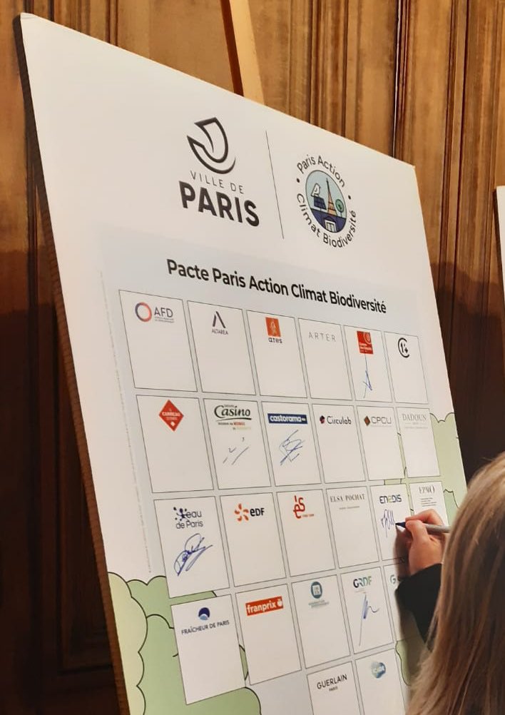 Enedis rejoint le pacte Paris Action Climat Biodiversité renforçant son engagement pour la #TransitionEcologique avec pour ambition de préserver la biodiversité et rejoint ainsi les 51 entreprises mobilisées aux côtés de la ville de @paris !
<a href="/PariClimaBiodiv/">Paris Action Climat Biodiversité</a> #servicepublic