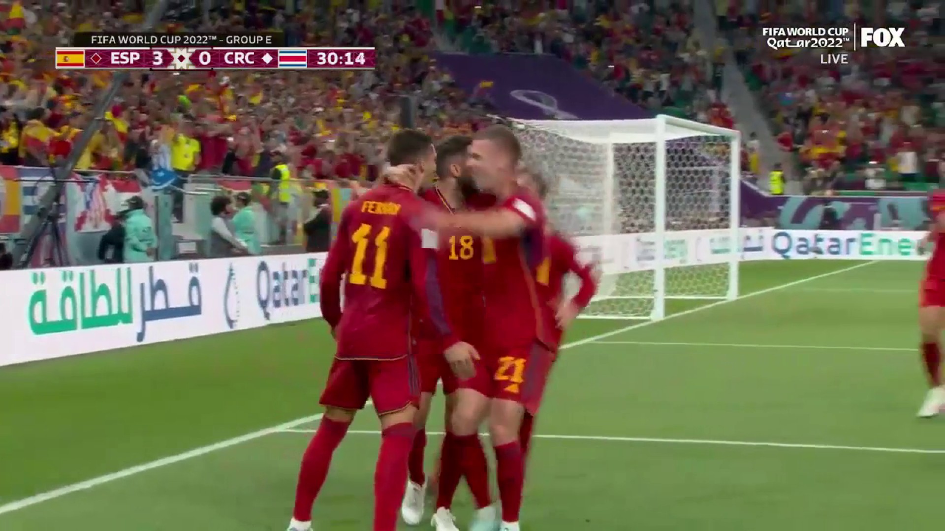 Too easy for Ferran Torres 🎯

Spain makes it 3-0 in the first half”