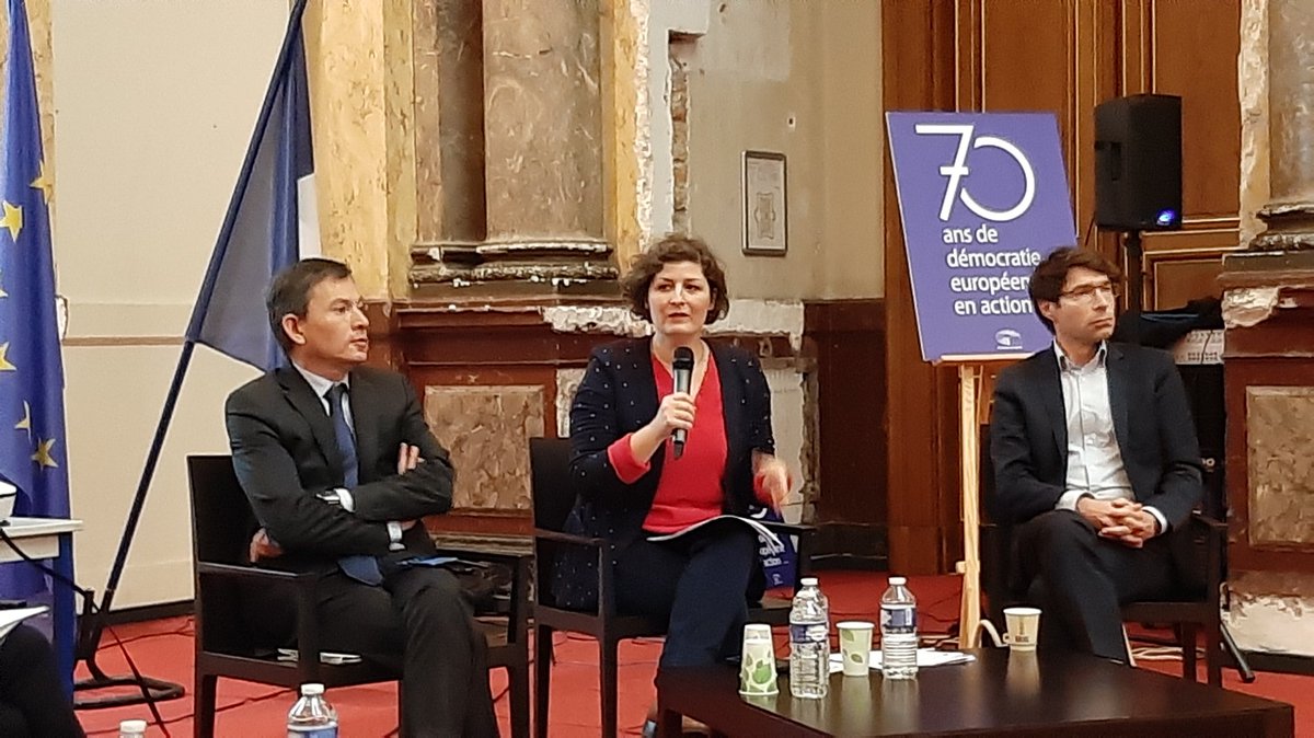 MarieFontanelPH's tweet photo. Beaucoup de monde au Palais du Rhin pour cette Table Ronde sur "#Strasbourg, capitale politique de l'europe ?" à l'occasion du 70ème anniversaire du @Europarl_FR ! https://t.co/Qe4qMHuUnn