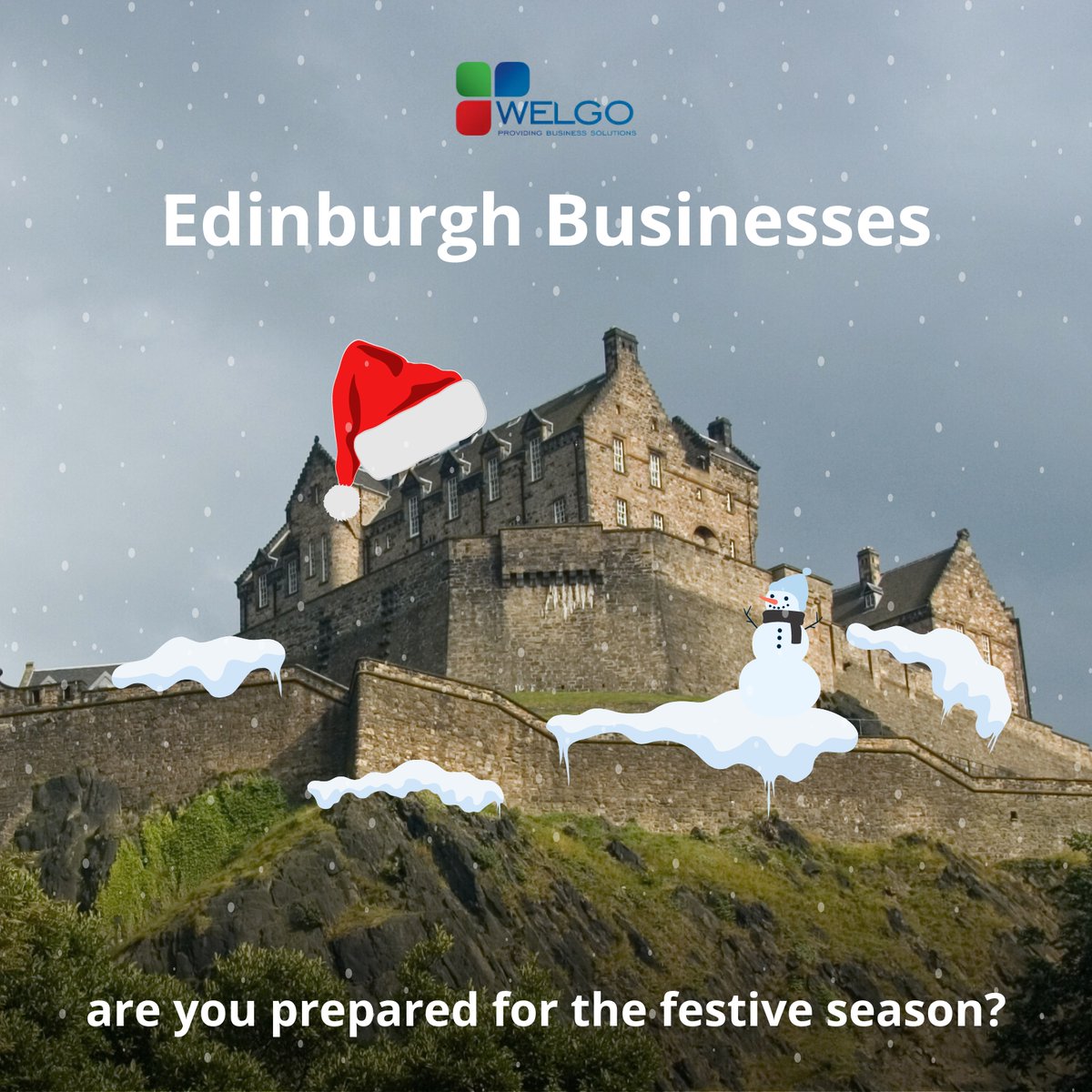 Businesses of Edinburgh, are you all set up for the festive rush? 🎅
Make sure you’re up to date with all things, EPoS, Wifi and Cyber for over Christmas and New Year! 
Get in contact with any queries or visit our website today: welgo.co.uk
#festive #businesssolutions
