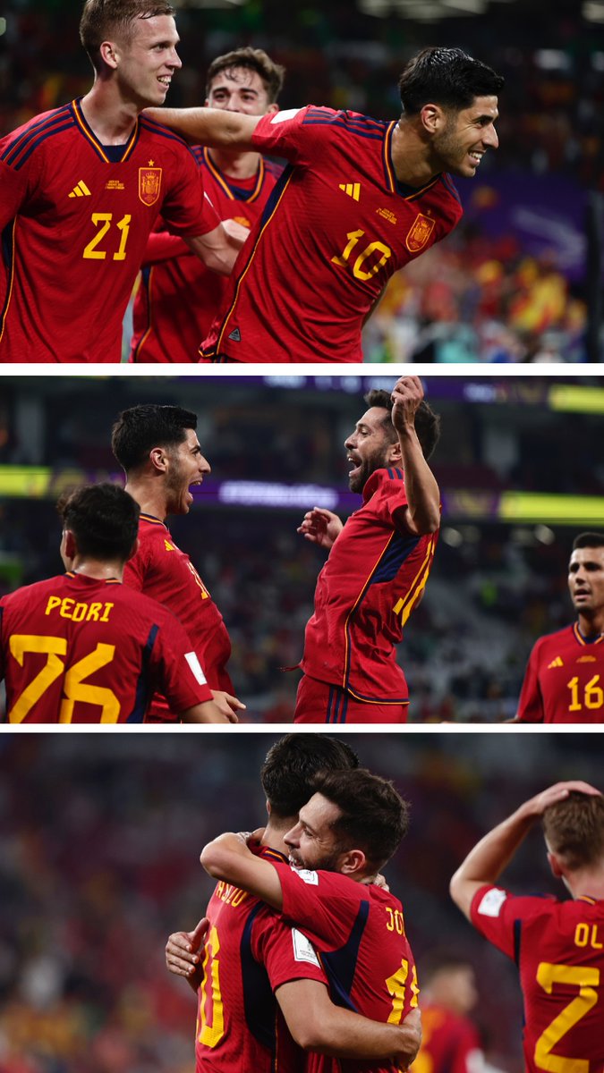 elchiringuitotv's tweet photo. 🇪🇸 𝐓𝐨𝐝𝐨 𝐮𝐧 𝐩𝐚𝐢́𝐬 𝐞𝐬𝐭𝐚́ 𝐞���� 𝐞𝐬𝐭𝐨𝐬 𝐚𝐛𝐫𝐚𝐳𝐨𝐬. ESPAÑA 🇪🇸

#Catar2022 | #FIFAWorldCup https://t.co/CJshYmIiWu