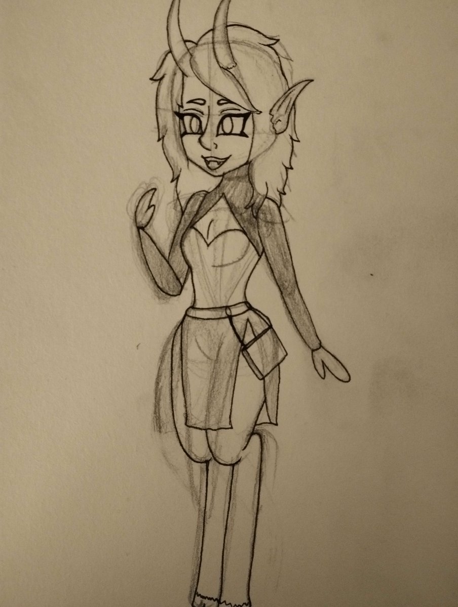 LobsterLup's tweet photo. Doodel of my tiefling Ea being a apselut bean >w<

#Drawing #Tiefling #HandDrawing #LegsAreHard https://t.co/Wu5ALd2WBh