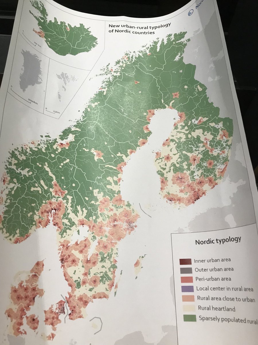 Paikkatietoihin perustuva pohjoismainen kaupunki-maaseutuluokitus pohdinnassa #NordregioForum2022 työryhmässä. ⁦<a href="/Nordregio/">Nordregio</a>⁩ Lisätietoa luokituksesta ➡️ ubigu.fi/en/blog/2022-0…