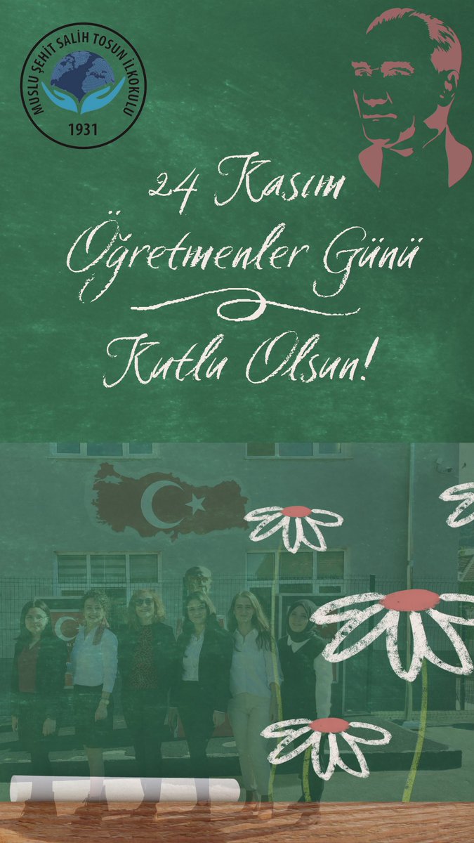 "Cumhuriyet sizden "fikri hür, vicdanı hür, irfanı hür" nesiller ister. Milletleri kurtaranlar yalnız ve ancak öğretmenlerdir.” Mustafa Kemal ATATÜRK #24KasımÖğretmenlerGünü kutlu olsun 💐 <a href="/zuleyhaaldogan/">Züleyha Aldoğan</a> <a href="/Myldz74/">Muzaffer Yıldız</a> <a href="/ZonguldakMEM/">Zonguldak İl Millî Eğitim Müdürlüğü</a> <a href="/KilimliMEM/">Kilimli İlçe Milli Eğitim Müdürlüğü</a>