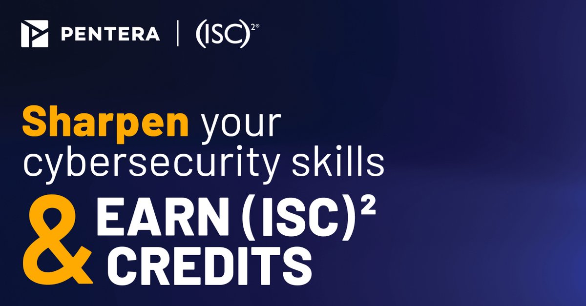 penterasec's tweet photo. We’re happy to announce that Pentera is an official (ISC)² Partner!
You can now collect Continuing Professional Education (CPE) credits from our webinars and events.
Get started here: https://t.co/cG1LGzcC0t
#ISCcredits #ISCpartner https://t.co/fnKdmCaRfB
