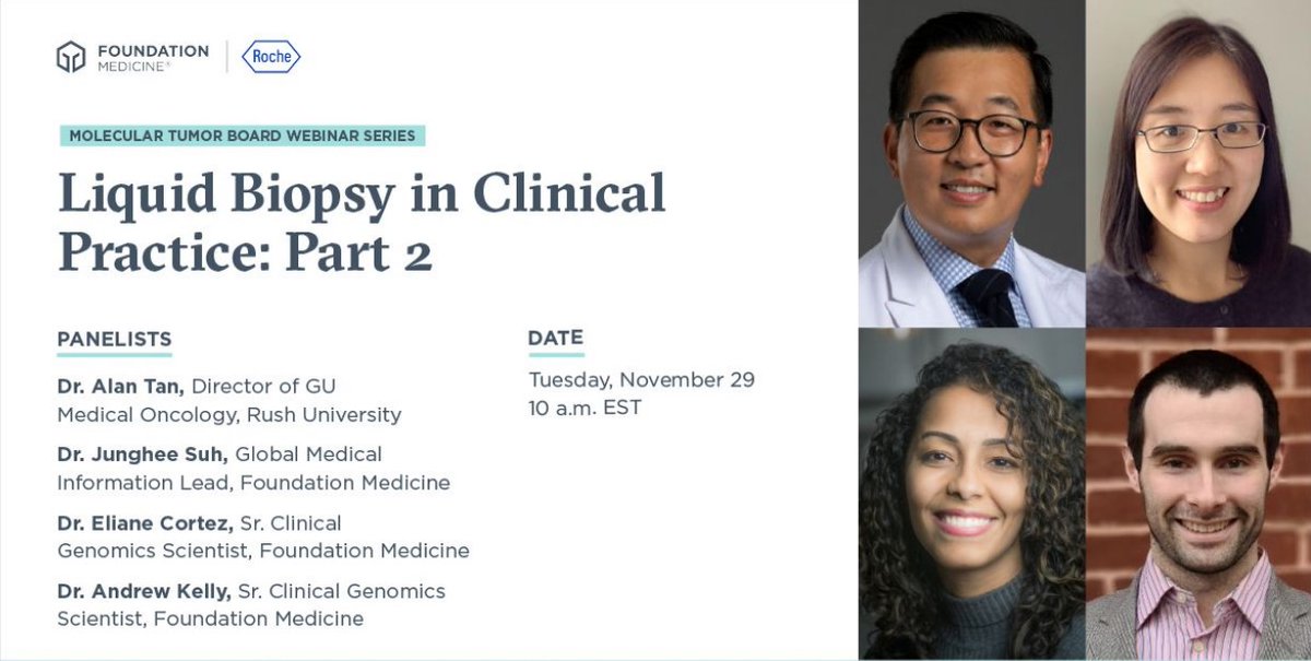Webinar on Liquid Biopsy. #foundationmedicine #roche bit.ly/3dX35xF