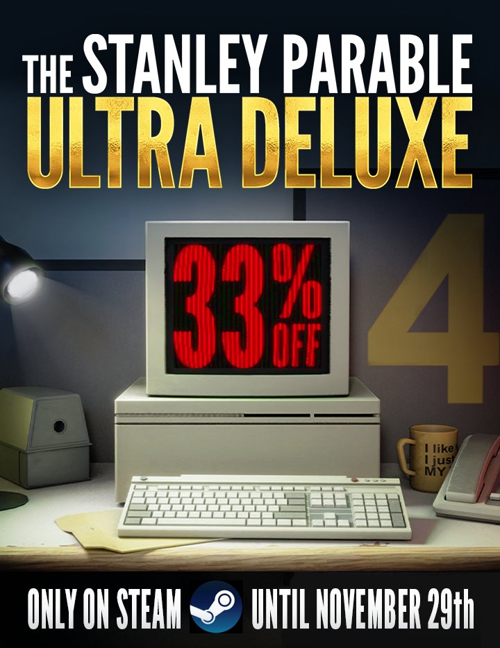 🚨 RARE TWEET ALERT🚨 The Stanley Parable: Ultra Deluxe is 33% off as part of the Steam Autumn Sale! store.steampowered.com/app/1703340/Th…