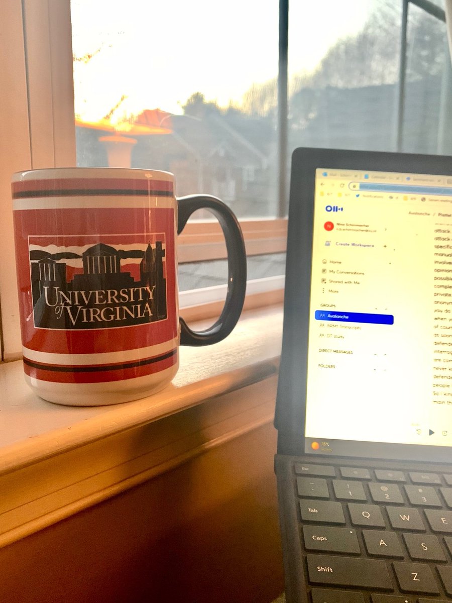 A beautiful day in #Charlottesville comes to an end. Thanks to Suprateek Sarker for having me and this lovely souvenir! #UVA