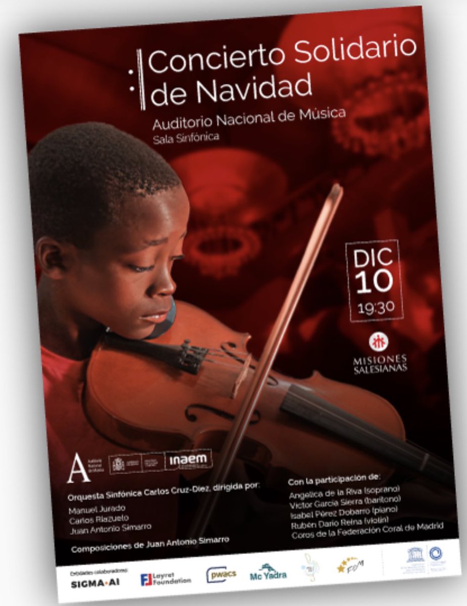 Monicayelephant's tweet image. Hoy hemos estado con personas bonitas como @JASimarro haciendo música  
Me siento muy afortunada .
No os perdáis la oportunidad en el auditorio nacional de oír su obra con fines solidarios a favor de @MSalesianas.
⏰10 de Diciembre 7:30
Con ganas de vivir la experiencia.