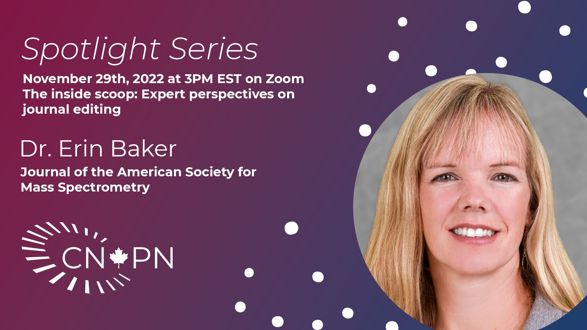 Canadian National Proteomics Network on Twitter "Dr. Baker is an