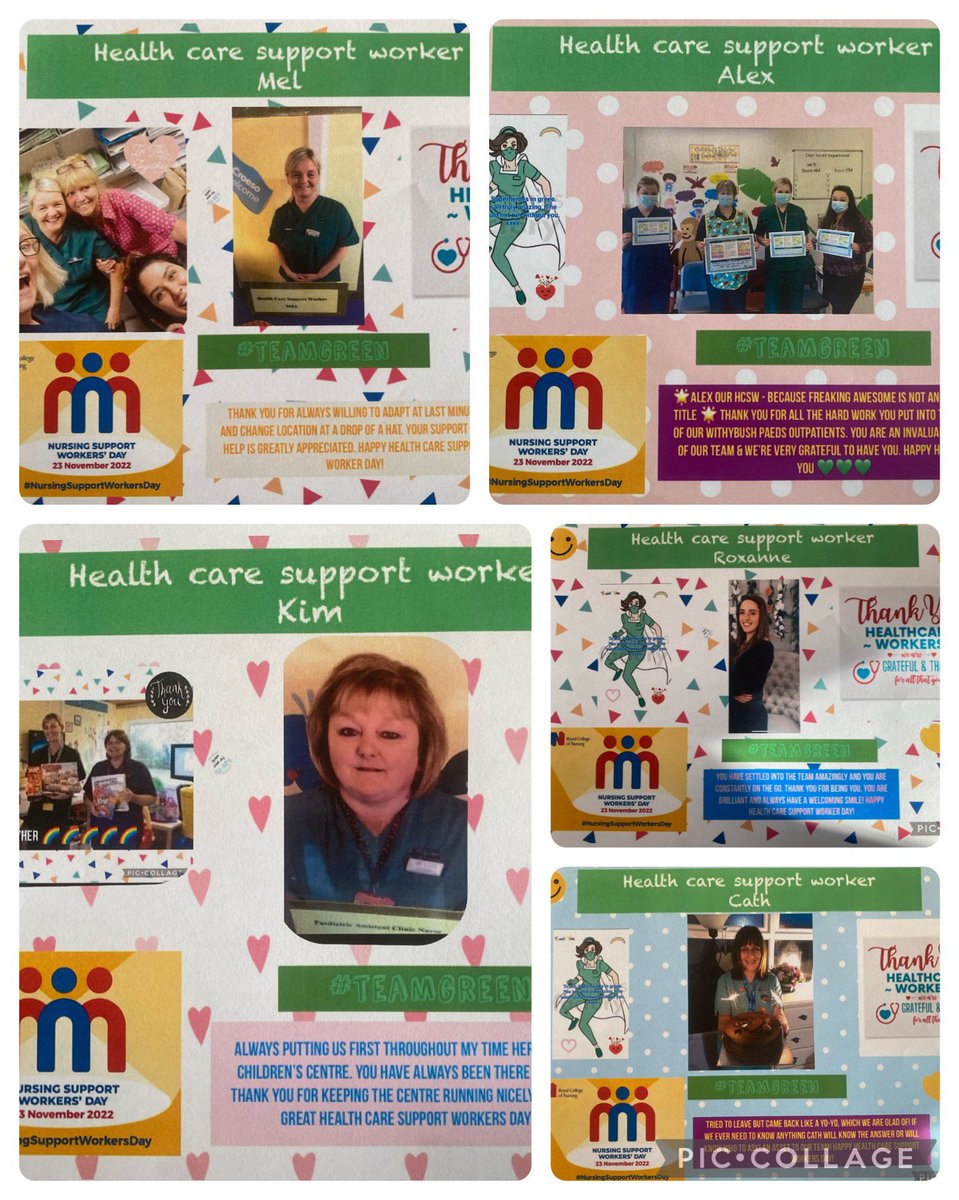 Happy Health Care Support Worker day to our wonderful support workers in our Paediatric Outpatients team in EWC, Glangwili &amp; Withybush 💚💚 #Superheroes