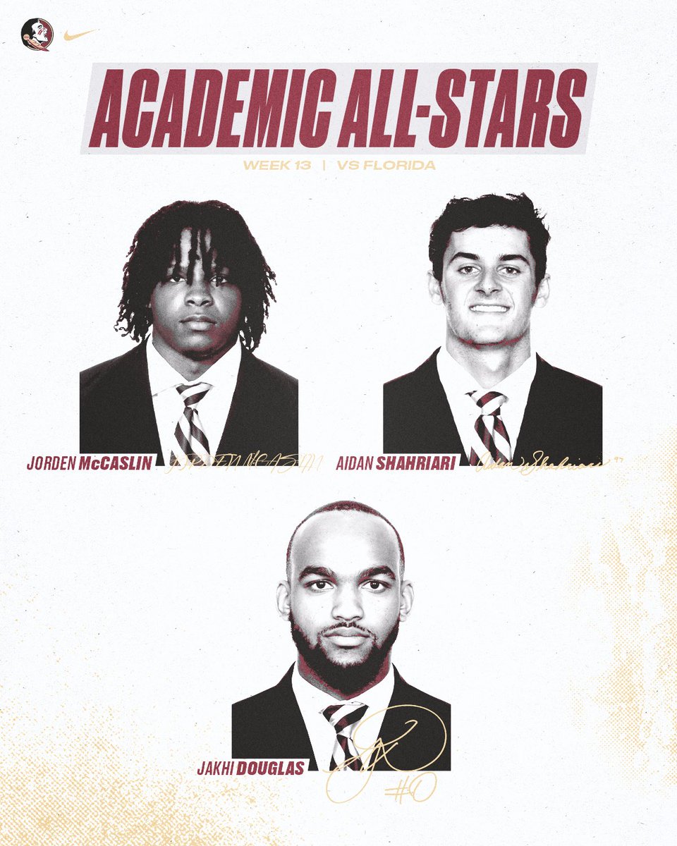 Congratulations to this week’s Academic All-Stars!

#NoleFamily | #KeepCLIMBing