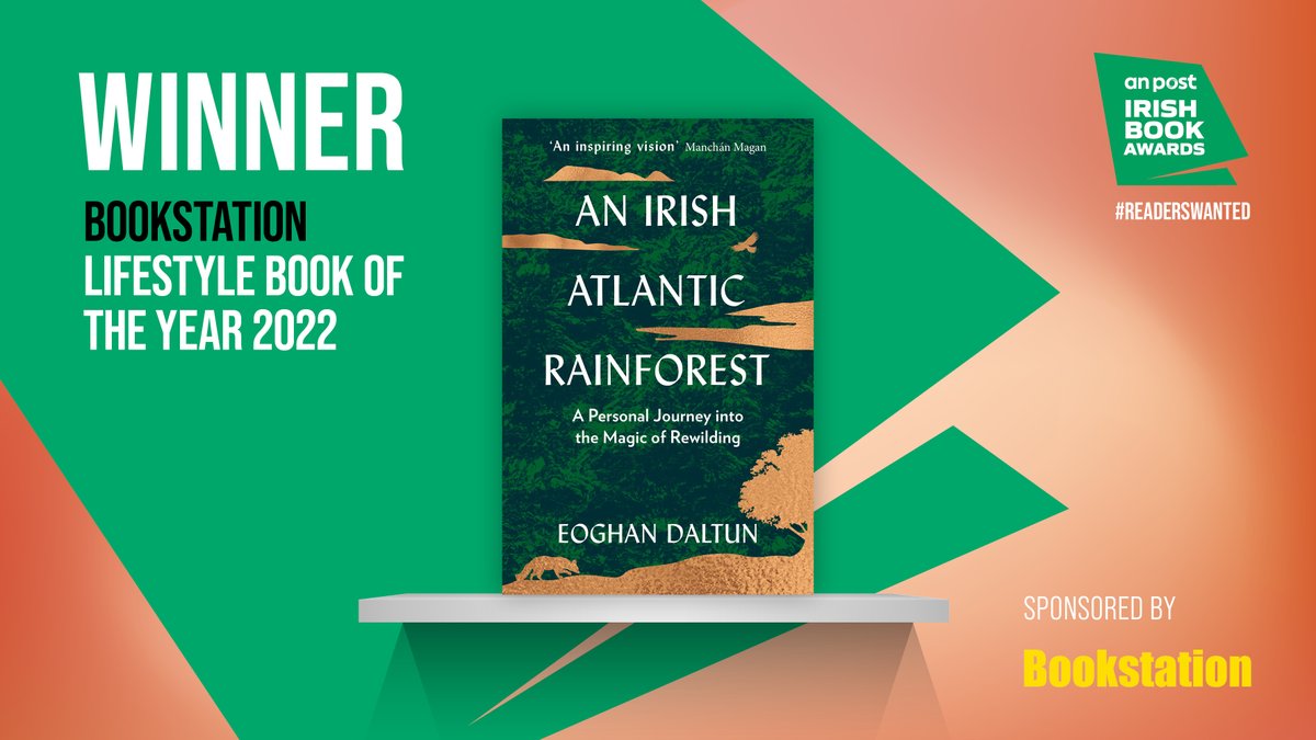 Postvox's tweet photo. π΅πΌββοΈ Congratulations to Eoghan Daltun AKA @IrishRainforest on winning Lifestyle Book of the Year for his rewilding story, 'An Irish Atlantic Rainforest'. And to @BroRichard @Thefoodmedic @LillyHiggins @colmoregan #BarbaraRyan & #ElaineMcGowan for making the shortlist #ReadersWanted https://t.co/lw0wQemRF2