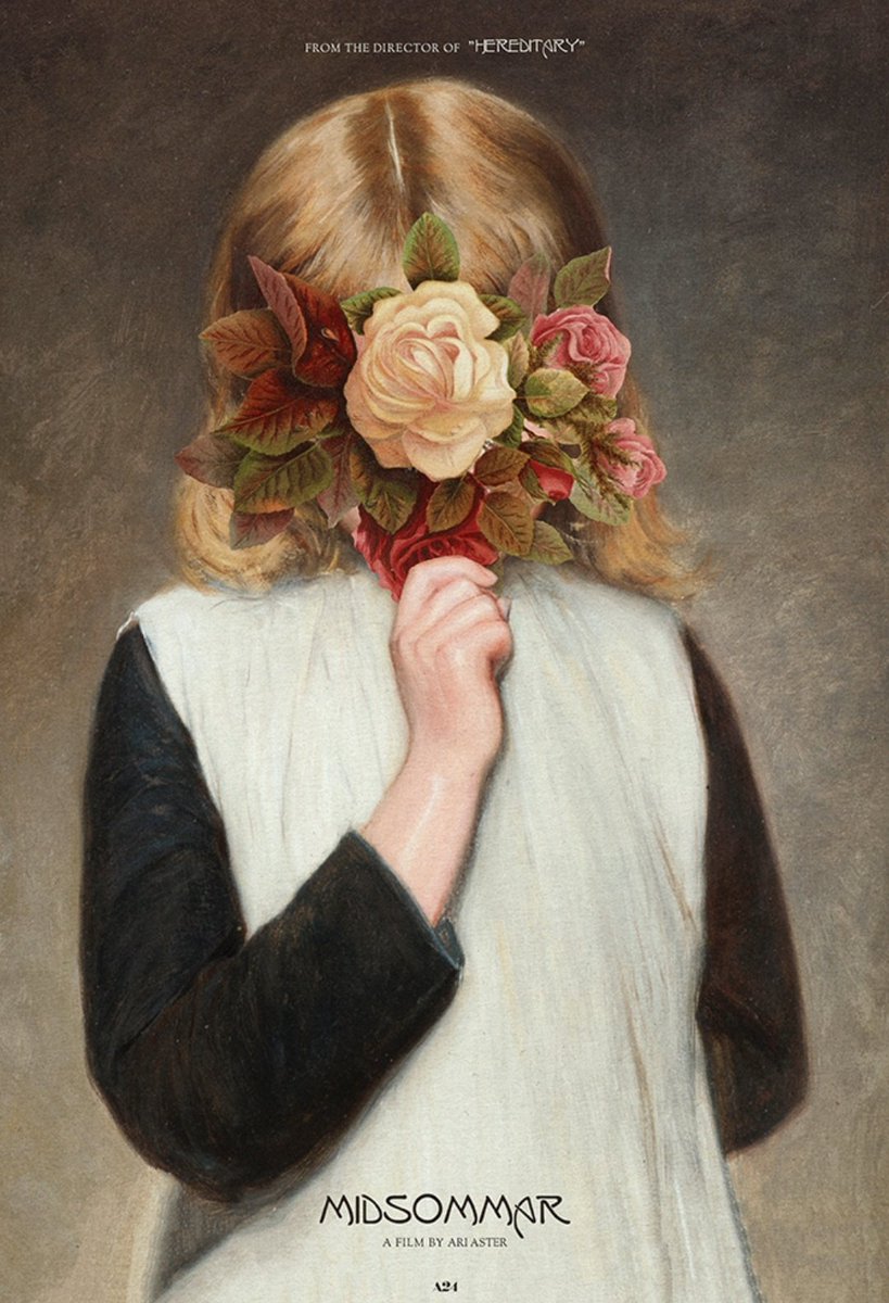 Profundamente enamorado del póster Japonés de MIDSOMMAR diseñado por Yuko Higuchi y la reinterpretación espeluznante de Midnight Marauder.