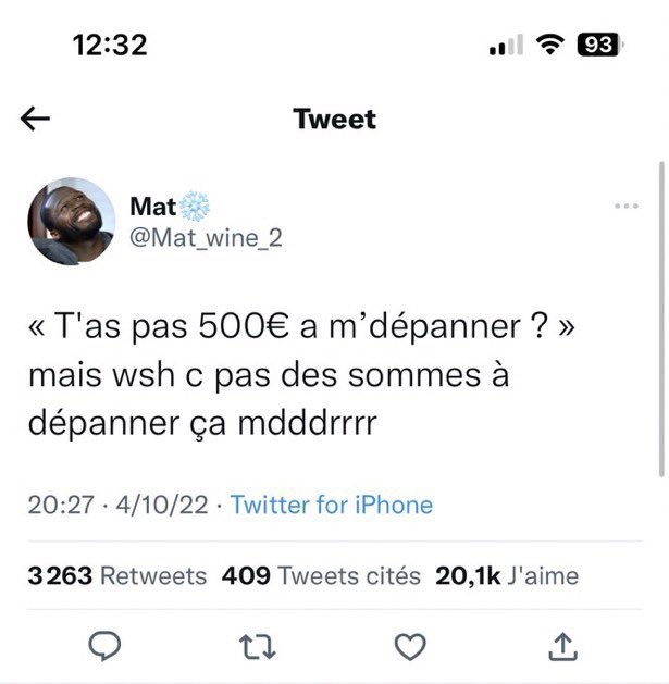 Gavr0chxFF's tweet photo. Le mois dernier c’était 500€, genre son tweet il a subis l’inflation mdrr https://t.co/rKyQmKqOnH
