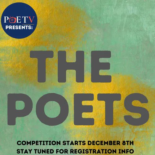 PoetryLabNews's tweet photo. ‼️#PoeTV has new and exciting programming coming to you this December 👀

Stay tuned for more info on our latest competition. Slam season is here! 

#spokenwordpoetry #slampoetry #poetrycommunity #poetrylovers #poetrygram https://t.co/DDyza2qy50