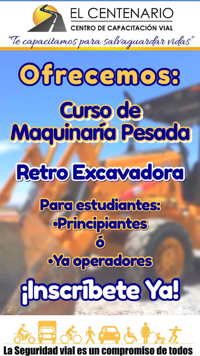 Esc_Centenario's tweet photo. Curso de Equipo Pesado 🚜 #escueladeoperadores #escuelademanejo #equipopesado #panamá #ampliacióndelicencia #retroexcavadora #licencia #pty #sertracen #maquinariapesada #formaciónteórica #formaciónpráctica  #operadores #equipopesado #cursos https://t.co/BIr31Oh6m4
