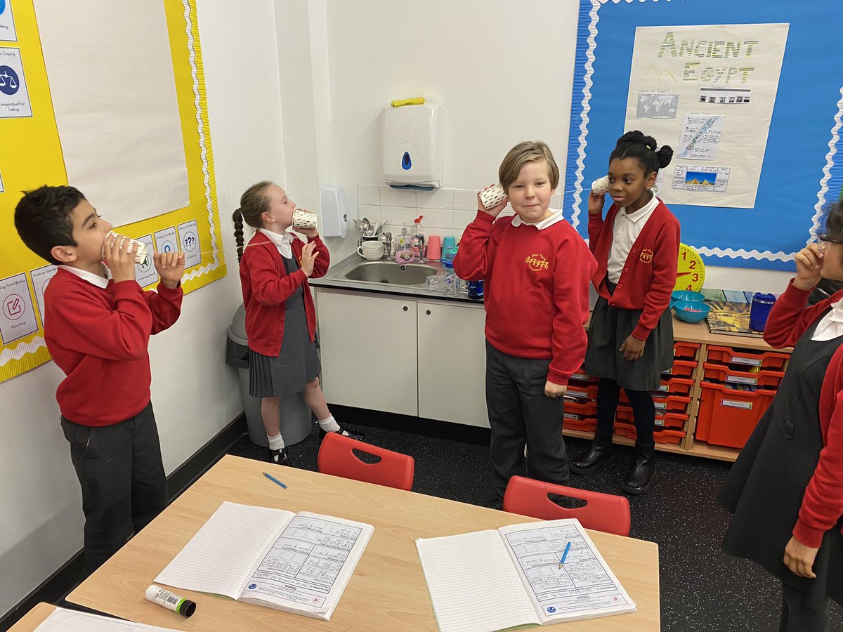 NewParkPrimary's tweet photo. 4L loved finding out how to make the best string phone. We found out that large paper cups with short thin string, pulled tight, carried the most sound. #NP_4L #NP_Science https://t.co/l7sZfXhwqX