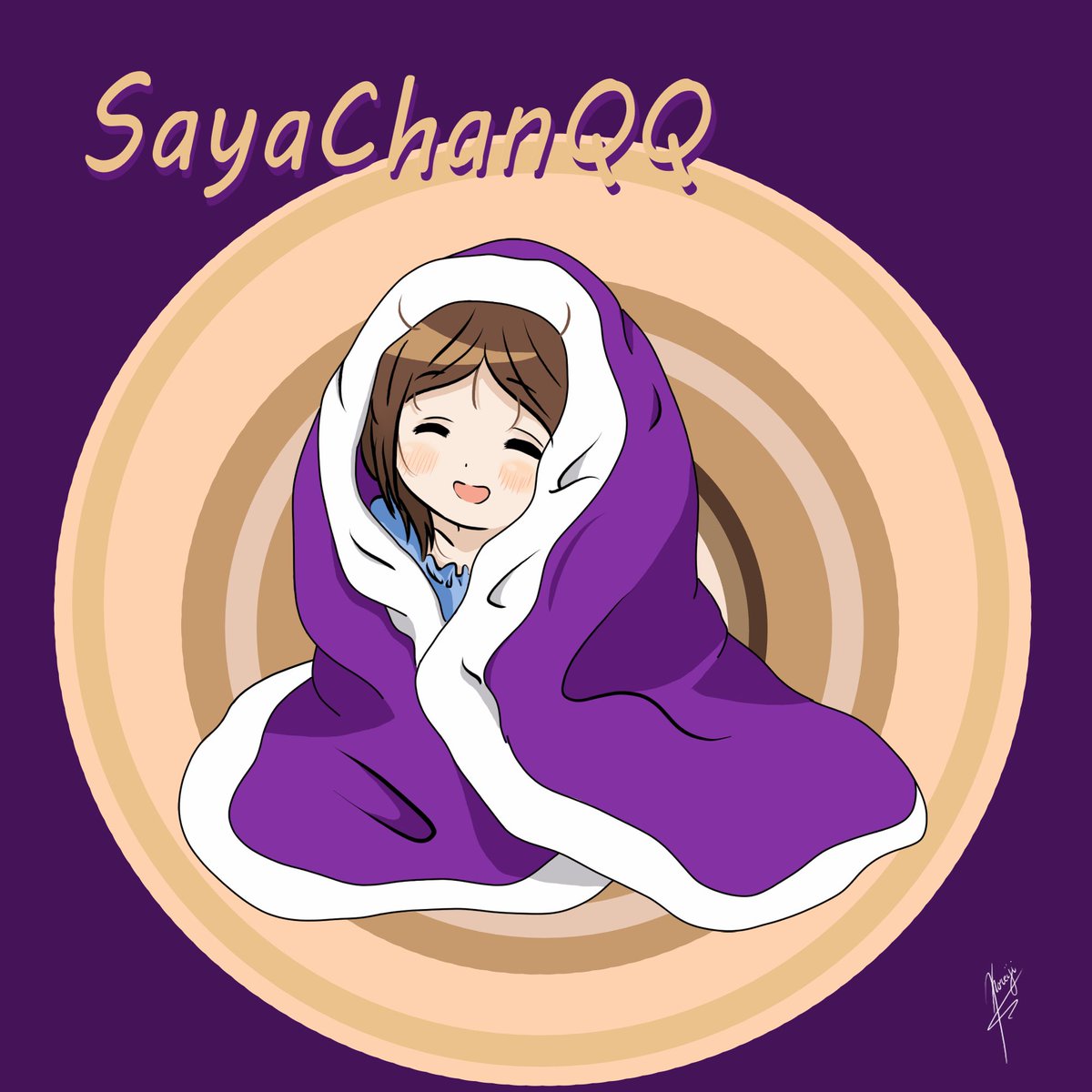 DollarArtworks's tweet photo. Smol burrito 🤣 @SayaChanVtuber https://t.co/EIBsbdojl6