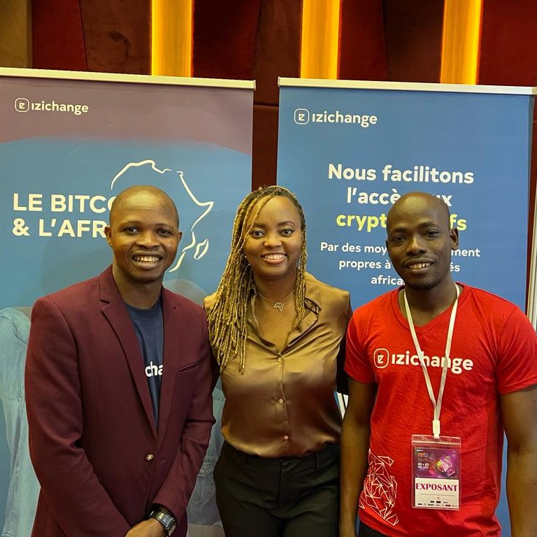 Ravie d'avoir vu ce jour les co-fondateurs 🇧🇯 d' <a href="/IZIchange/">IZICHANGE</a> présents à Abidjan 🇨🇮 en tant que sponsor du #NextFintechForumAbidjan (Edouard et Marius)
Avec une 40taine d'employés répartie sur 12 pays en Afrique, ils traitent un volume mensuel de 3 milliards FCFA de transactions