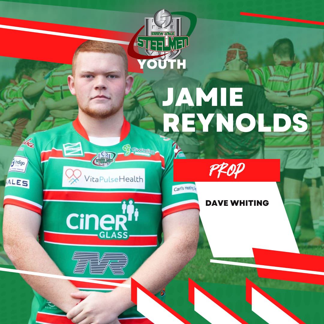 ebbwyouth's tweet photo. Meet the team, next up is Jamie Reynolds and his Sponsor is our 1st team Prop Big Dave Whiting!! #FrontRowFamily #Steelmen #EbbwYouth https://t.co/lqnagTdsIF