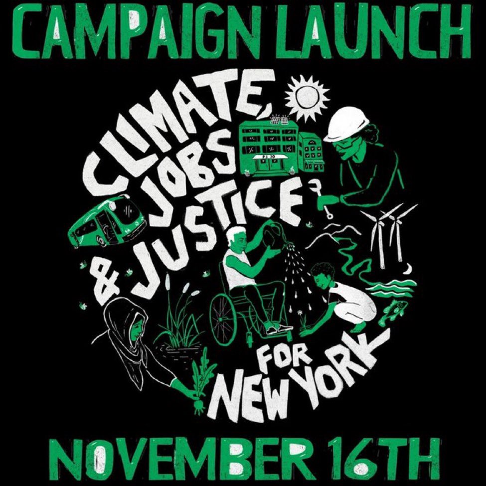 I'm proud to support the @NYRenews coalition in the launch of their Climate, Jobs, & Justice Package campaign. We must act now to combat the climate crisis and build a clean, renewable future for all New Yorkers. #PassTheCJJP