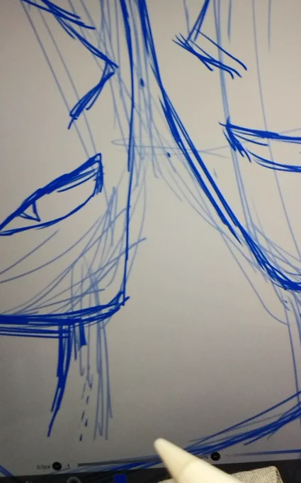 ようやく「人物を別々のレイヤーに描く」ということを覚えたので、微妙にくっついてない頬をくっつける修正ができるようになったのであった…#黒まな 