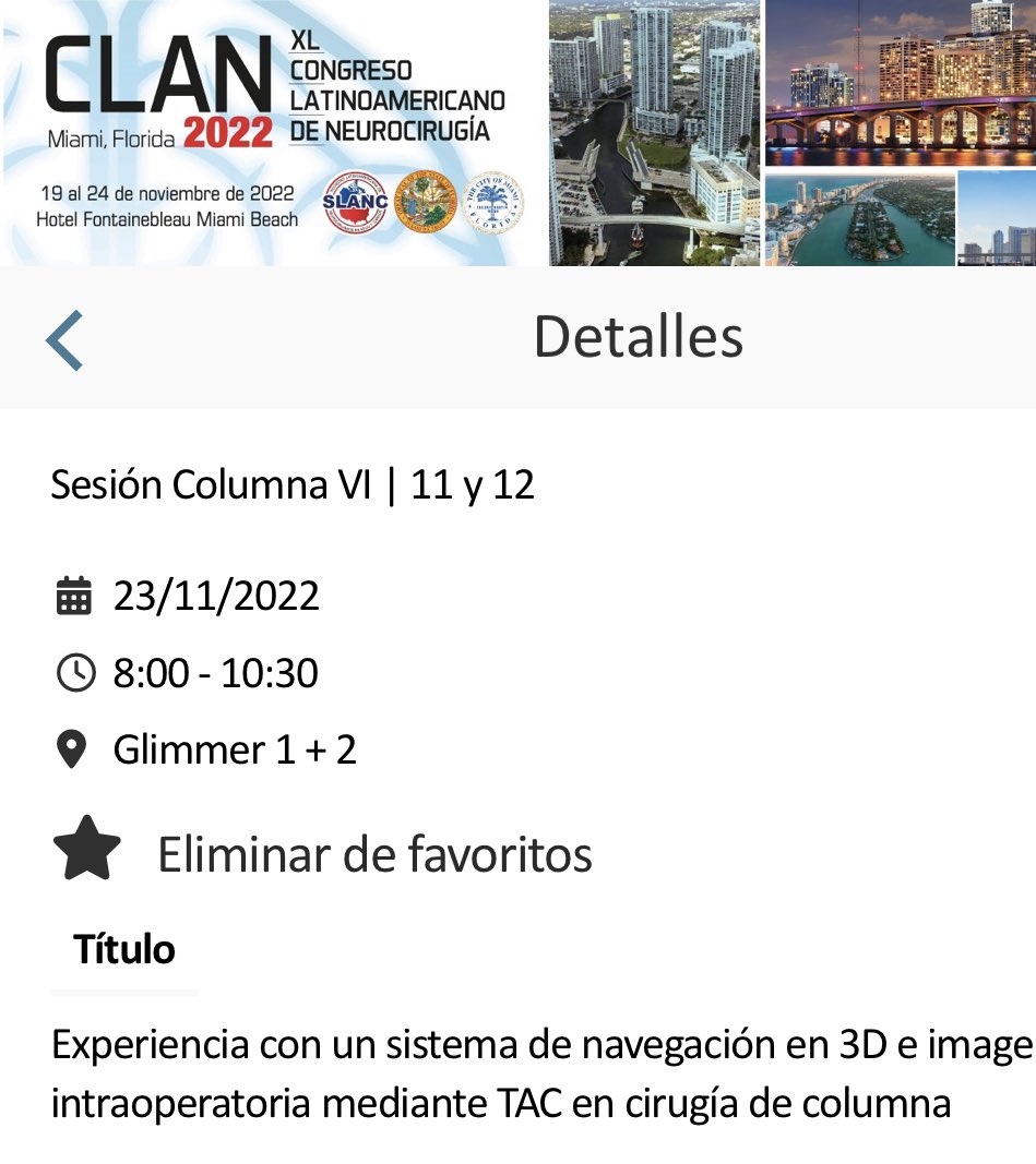 fepomart's tweet photo. Está siendo #increible el @Congreso_CLAN aprendiendo de profesionales de altísimo nivel de #Latinoamérica y compartiendo experiencias científicas e impresiones #neurocirugia #Neurosurgery #spinesurgery #columna #MinimallyInvasive #navigation https://t.co/fDQspmimYg