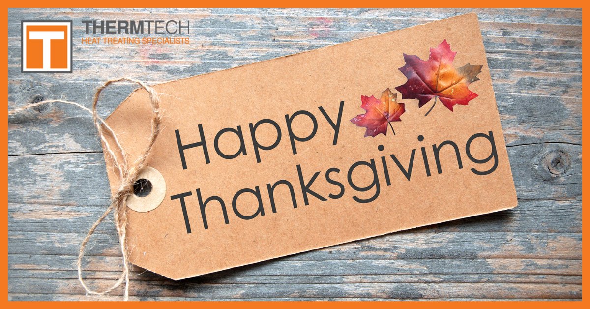 ThermTechInc's tweet photo. Happy Thanksgiving to all our employees, clients and customers! May your homes be filled with happiness and love!
ThermTech will be closed Thursday 11/24. 
Friday 11/25 there will be no shipping. https://t.co/eV2ddl81Uy