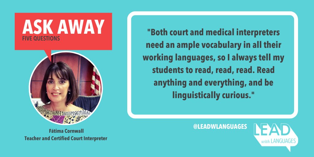 From the courthouse to the nurses' station, language skills can be used to help those in need. Just ask Fátima! Check out how Fátima leads with #Spanish and #Portugese at bit.ly/3gsneQF