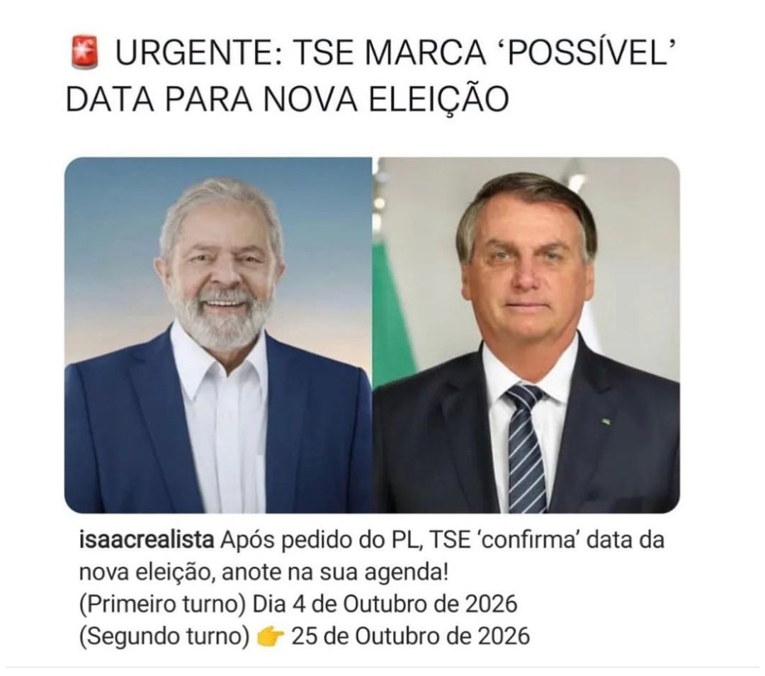 ttgreger's tweet photo. Ixi nova eleição
A tá, em 2026 hummm
Kkkkk https://t.co/8uauA5u7yb