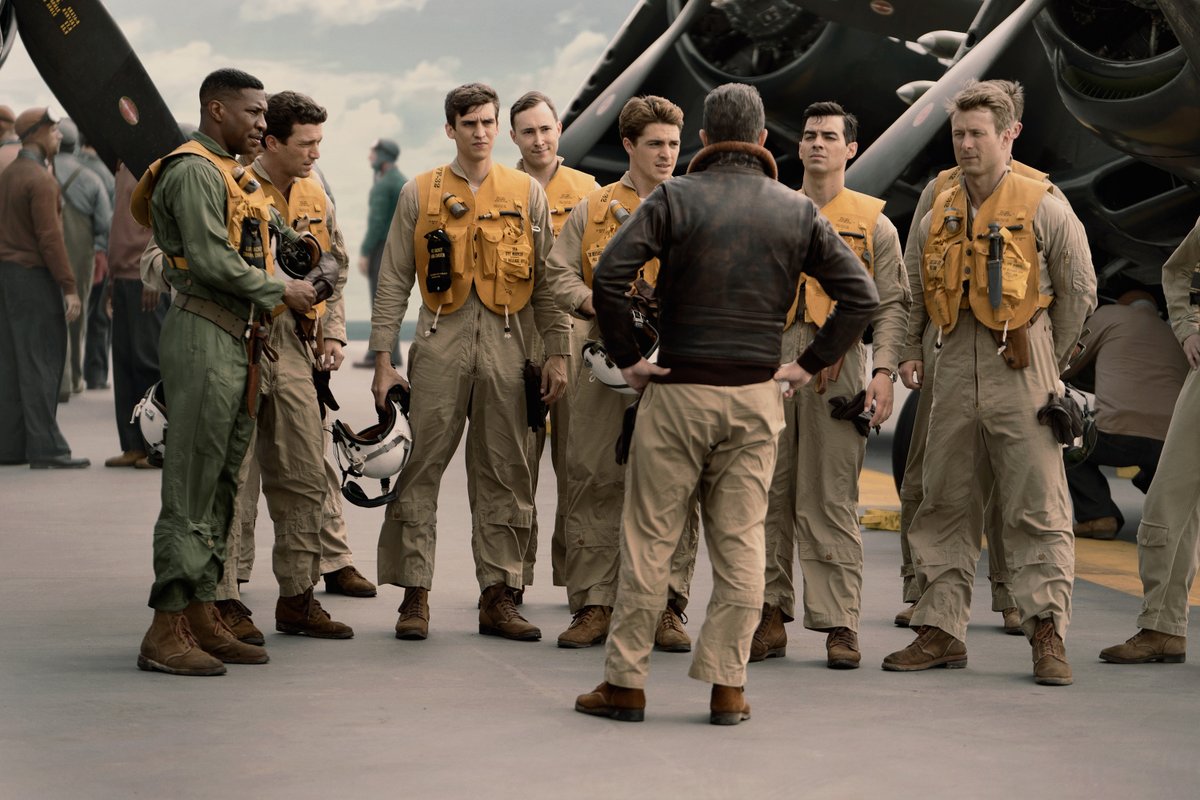 JoshMShep's tweet photo. An incredible true story of the Korean War, DEVOTION starring Jonathan Majors (MCU's "Kang") and @GlenPowell is out TODAY in theaters - if you love aerial combat and compelling history, this one's for you

I got to speak to historian @AdamMakos about the film, more to come soon https://t.co/pflrl7z1rj