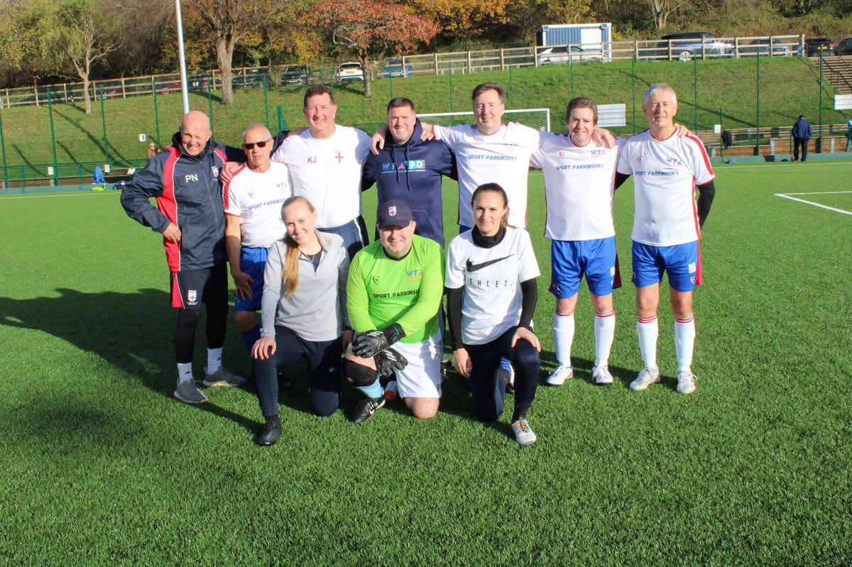 NeuroWFW's tweet photo. What a fantastic morning we’ve all had! Neuro, Solihull and the England PD team all down at Claines Lane today for a an amazing showcase of walking football, demonstrating exactly how much of an impact sport and exercise can have on Neuro conditions. Thank you all for coming! https://t.co/R6sDIMzcgg