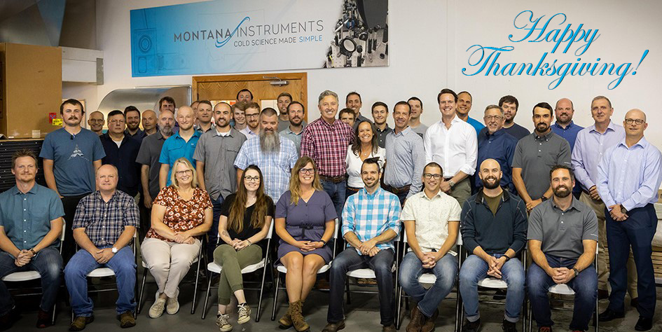 MTInstruments's tweet photo. Montana Instruments will be closed Thursday-Friday, November 24-25, and reopen Monday, November 28. We have much for which to give thanks and invite you to take time to do the same. Happy Thanksgiving, everyone! https://t.co/9OrsnP7Jum