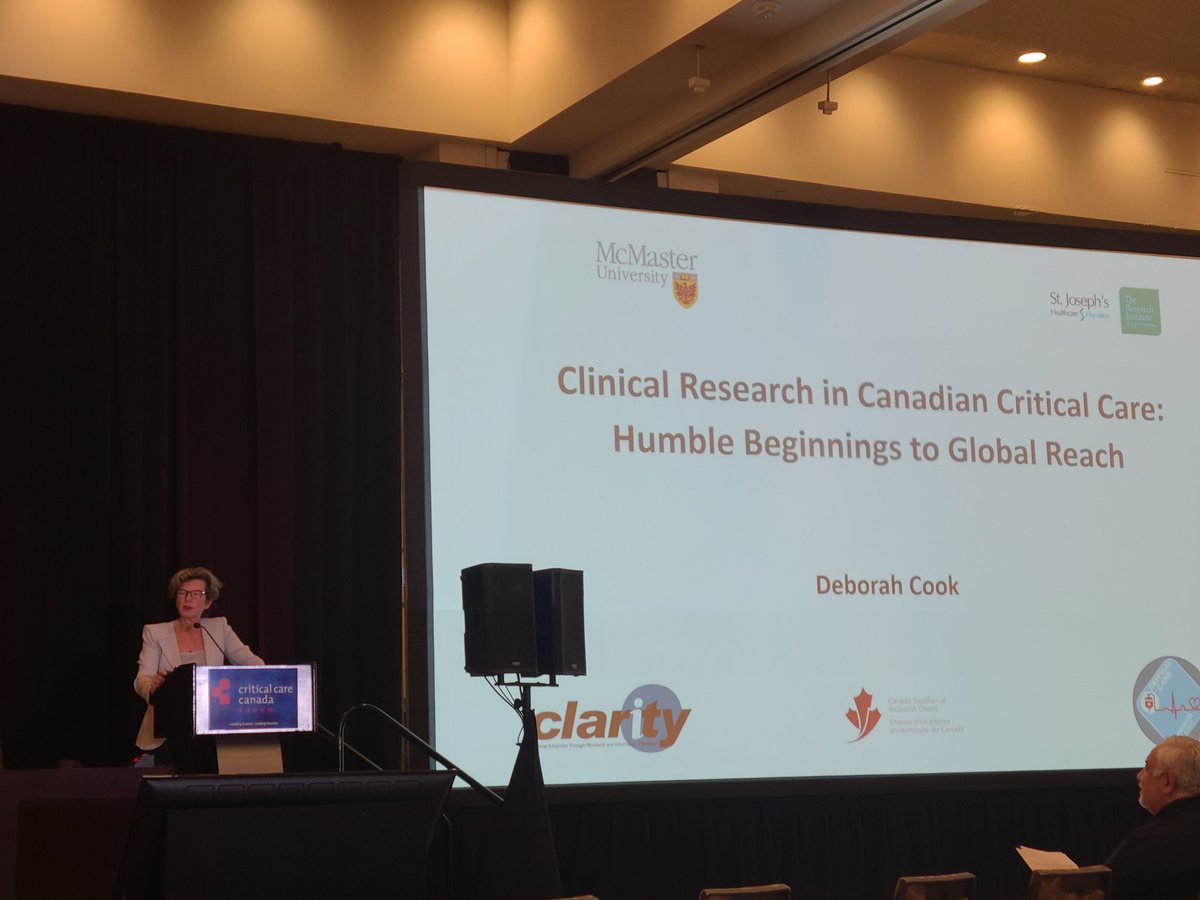 No better grand finale to close #CCCF2022 on day 1 than to hear Dr. Deborah Cook discuss her career. Recipient of the Gairdner Award! @CCCForum