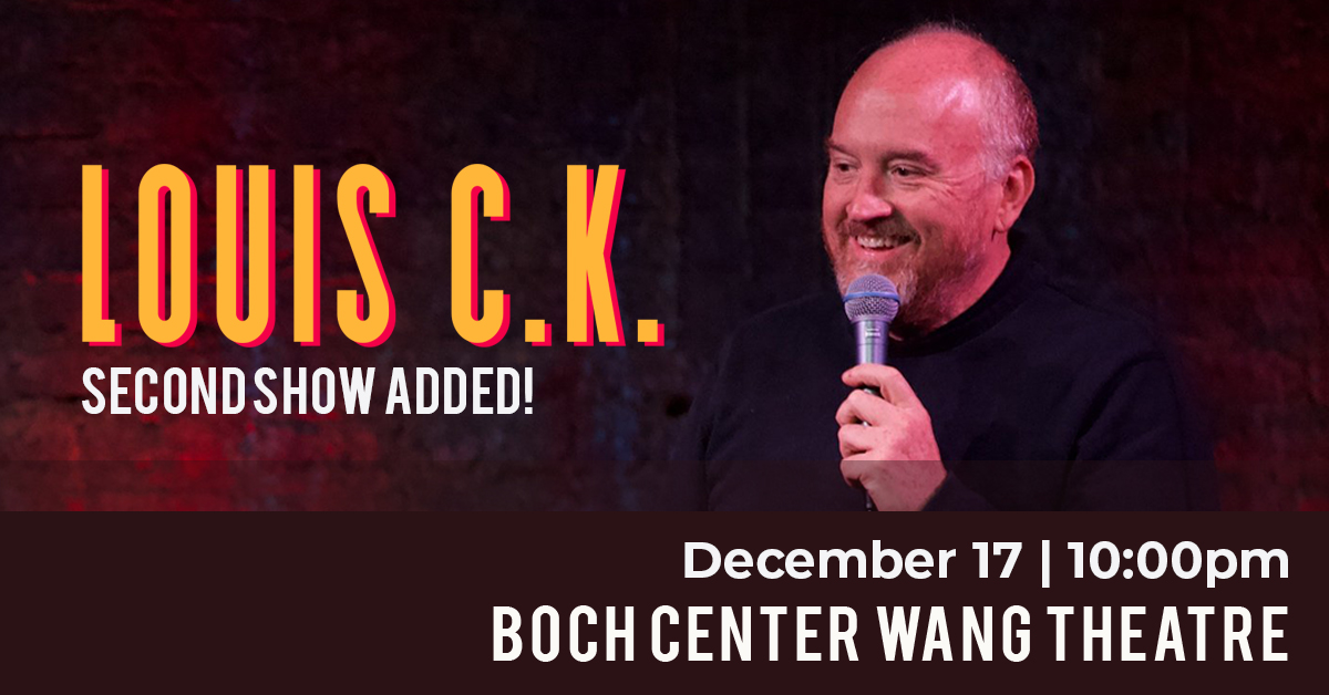 SECOND SHOW ADDED: Due to high demand, Louis C.K. has added a second show on Saturday, December 17 at 10PM! Tickets are on sale NOW. 

Buy tickets—> https://t.co/h5tvcLeQYQ https://t.co/tCRcNvsuZn