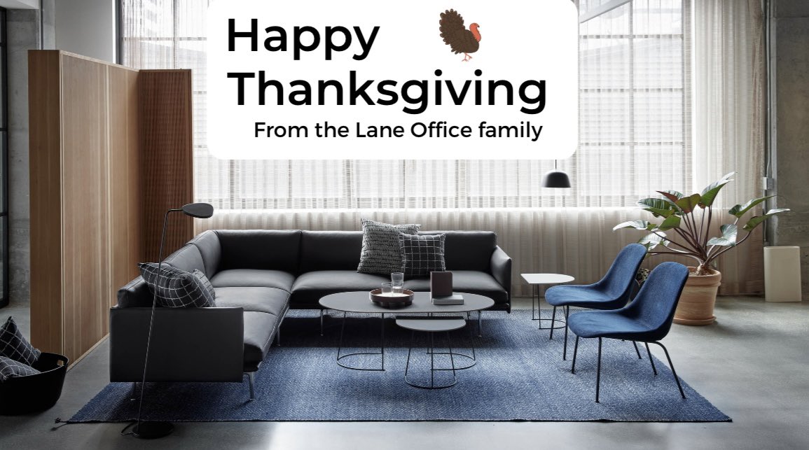 laneoffice's tweet photo. Lane Office wishes you and your family a safe and Happy Thanksgiving! https://t.co/a2Dh3ZPmrt