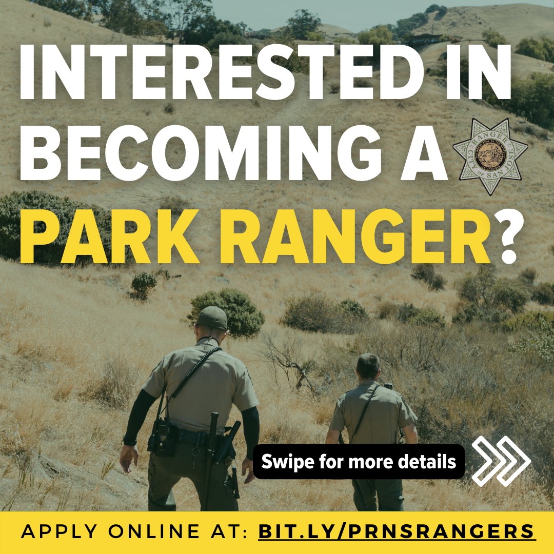 sjparksandrec's tweet photo. ‼️ WE’RE HIRING ‼️

Join our #PRNSBest team as a Senior Park Ranger! Positions are available to those who meet the proper qualifications. To learn more and find the application, visit https://t.co/LUrJjeDuF1.

The deadline is on Wednesday, November 30, 2022 at 11:59 PM https://t.co/xP85E1uEWG