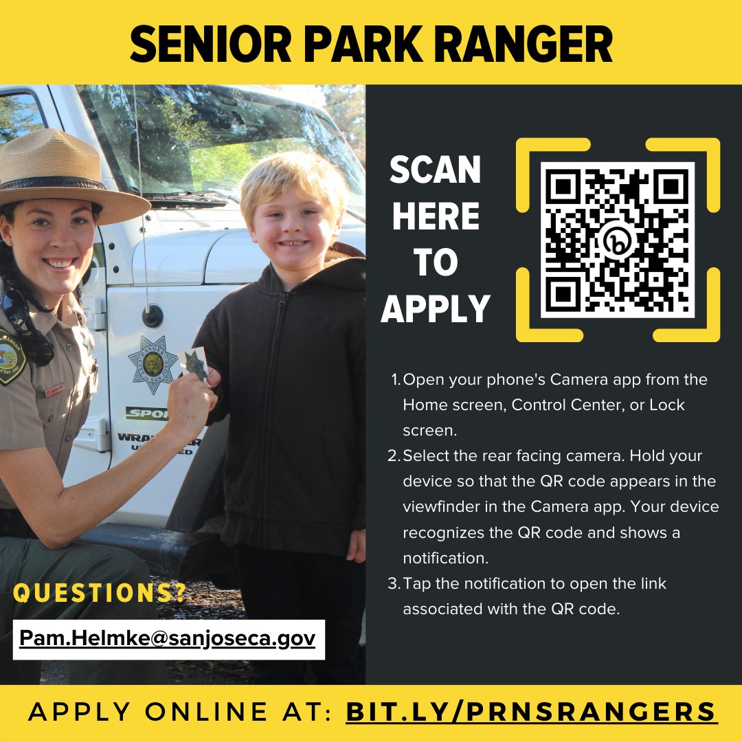 sjparksandrec's tweet photo. ‼️ WE’RE HIRING ‼️

Join our #PRNSBest team as a Senior Park Ranger! Positions are available to those who meet the proper qualifications. To learn more and find the application, visit https://t.co/LUrJjeDuF1.

The deadline is on Wednesday, November 30, 2022 at 11:59 PM https://t.co/xP85E1uEWG