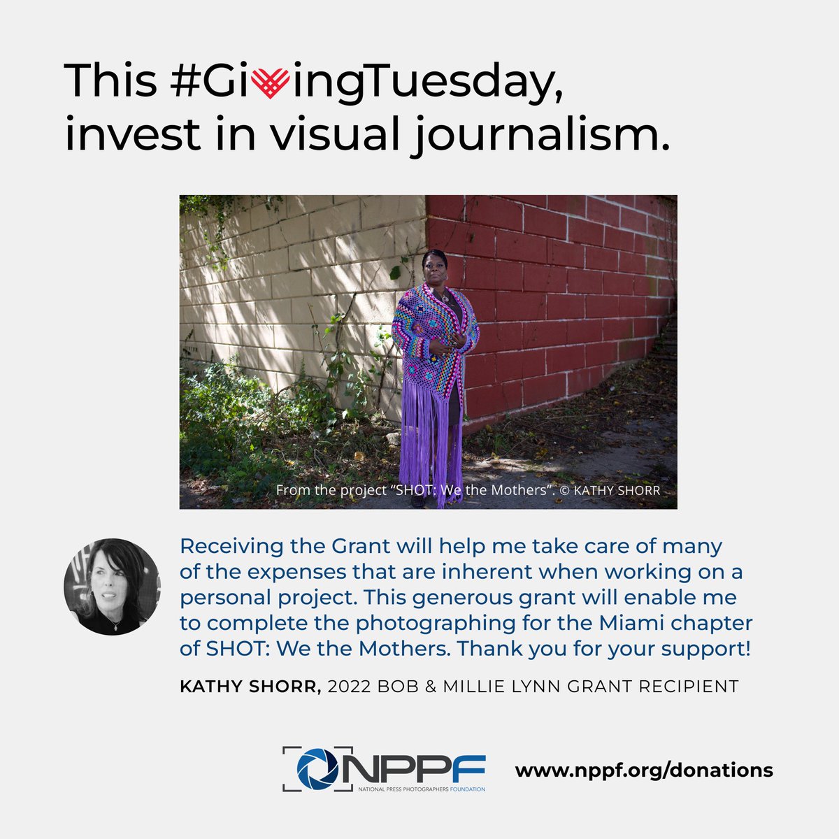 This #GivingTuesday invest in visual journalism. #GivingTuesday is Tues., Nov. 29, 2022. Help NPPF’s efforts to support, sustain and advance visual journalism: NPPF.org/donations