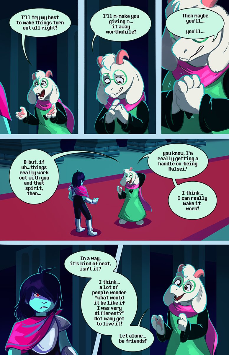 lynxgriffin's tweet photo. Some Self Reflection [1/2] #DELTARUNE https://t.co/8WuJj8JfF9