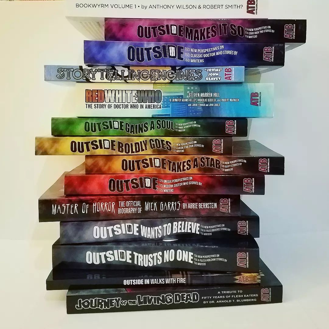 On this #DoctorWhoDay, we're continuing our 📚 HUGE SALE 📚 Stock up on our #DoctorWho books and other titles, and get your holiday shopping done early! 
🎉 RED WHITE AND WHO $29.95
📖 All other books priced between $7.50 and $14.95
🎁 Stock up now: atbpublishing.com