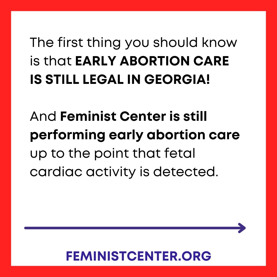 FWHC's tweet image. ❗Georgia's 6 week ban back in effect❗ The state Supreme Court of Georgia has reinstituted Georgia's 6-week abortion ban, pending our litigation. But we are still fighting the 6 arewee bon an providing care up to the legal limit. #BeyondRoe #AbortionIsEssential #KeepOurClinics