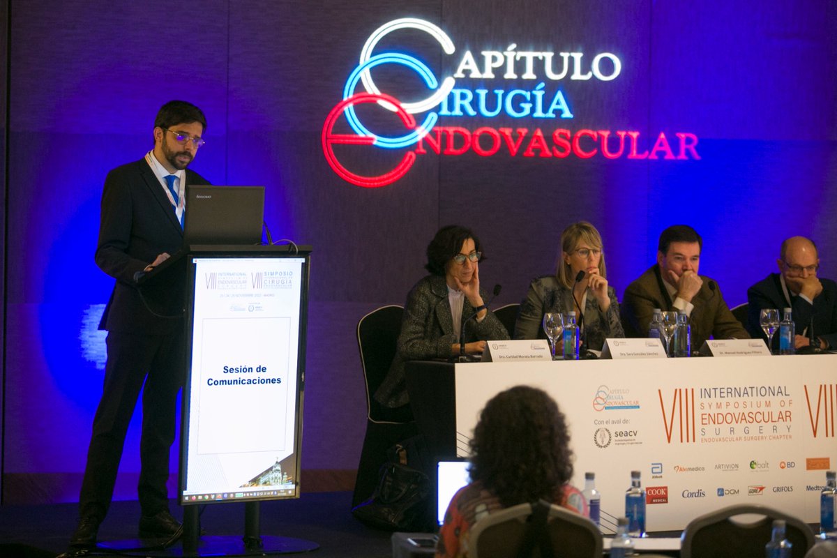 CirEndovascular's tweet photo. The paper session starts with two studies on endovascular treatment of:
✅ Superficial Femoral Artery Using an Eluvia Stent
✅ Symptomatic Central Venous Stenosis in patients with Vascular Access for Haemodialysis
#vssymposium22 #vstrainingvs https://t.co/IJWSyvV6rm