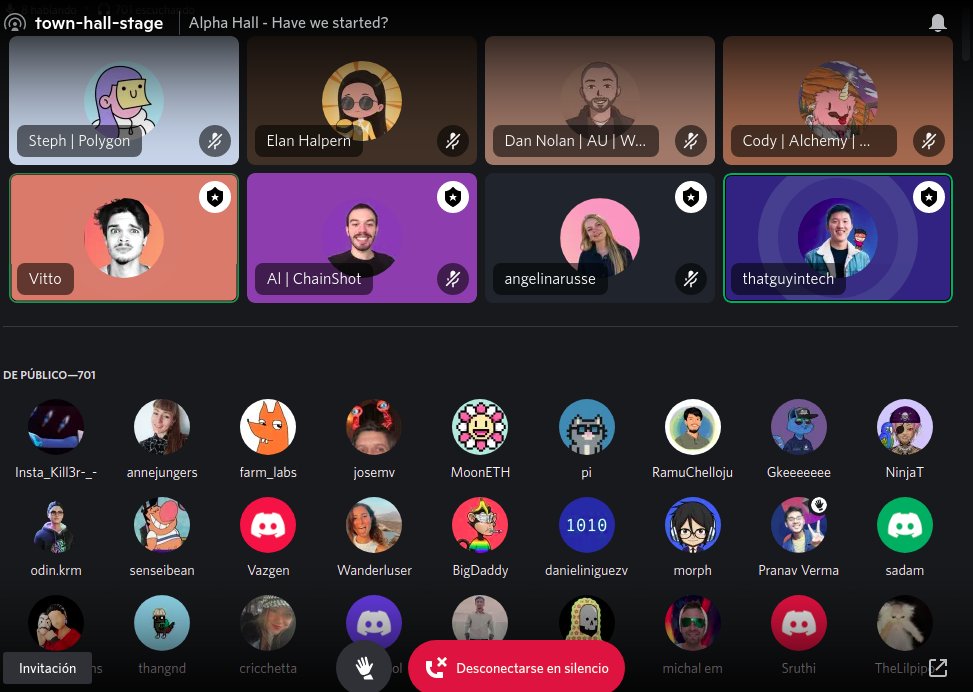RocioGonzalezT9's tweet photo. Es hoy, es hoy!!! 

Today @AlchemyLearn first #AlphaHall, LFG!! 🥳🥰
 @VittoStack @thatguyintech @angelinarusse @0ceans404 https://t.co/3y8ucX11ae