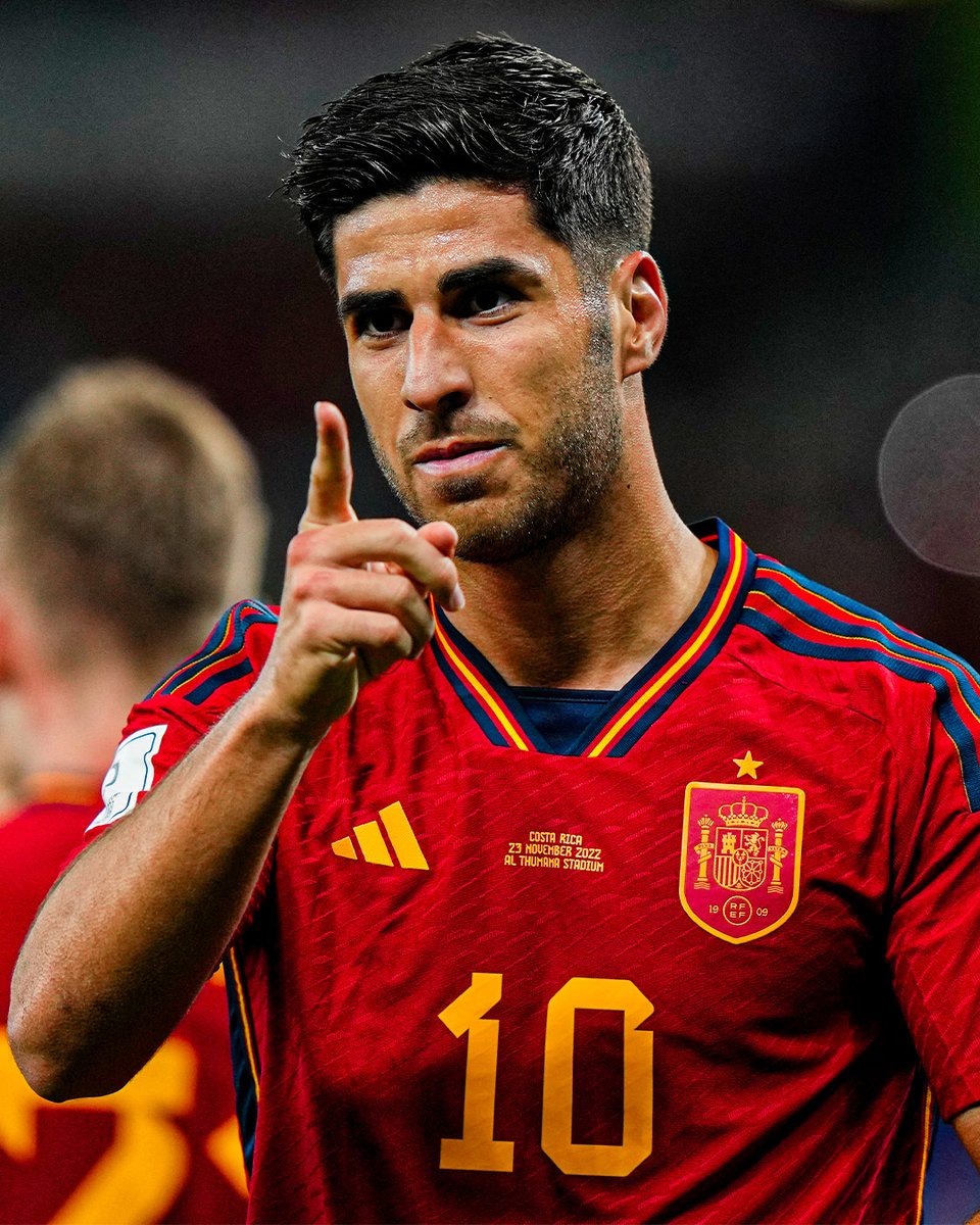 realmadrid's tweet photo. 🇪🇸 7-0 🇨🇷
🚀 @MarcoAsensio10 🚀
#FIFAWorldCup https://t.co/og7GKc1Lex