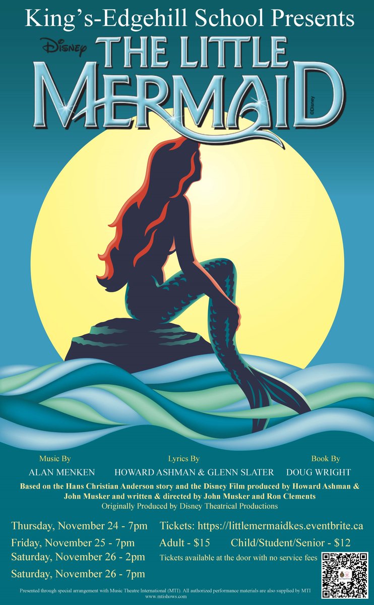 Only one more sleep until opening night! 

Tickets available at the door or online at: littlemermaidkes.eventbrite.ca. 

#TheArtsAtKES #PerformingArts #KESStudentLife