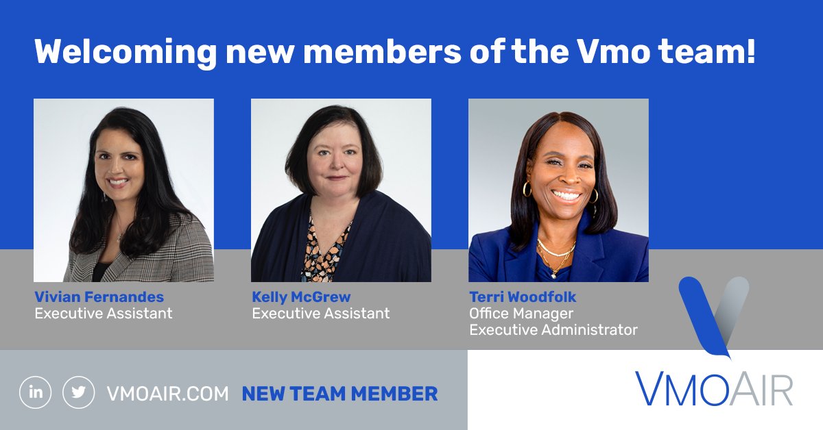 Vmo Aircraft Leasing (@vmoair) on Twitter photo We are excited to announce the addition of three new members to our global <a href="/vmoair/">Vmo Aircraft Leasing</a> team! Vivian Fernandes and Kelly McGrew have taken on the roles of Executive Assistant and Terri Woodfolk has joined as Office Manager / Executive Administrator #careers #womeninaviation We are excited to announce the addition of three new members to our global <a href="/vmoair/">Vmo Aircraft Leasing</a> team! Vivian Fernandes and Kelly McGrew have taken on the roles of Executive Assistant and Terri Woodfolk has joined as Office Manager / Executive Administrator #careers #womeninaviation